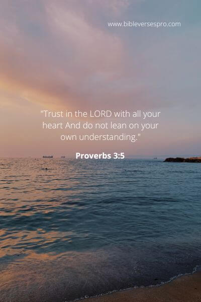 Proverbs 3-5 - Trusting in God.