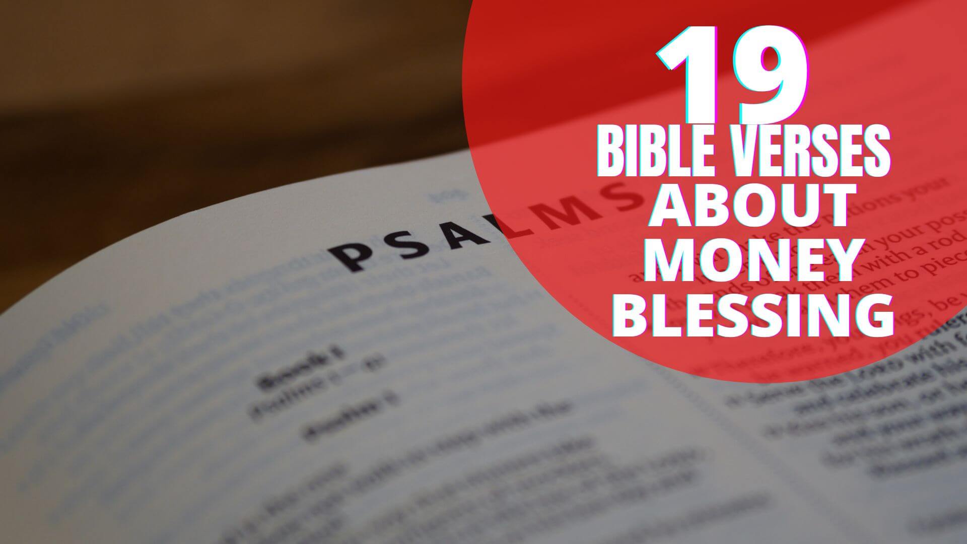 Bible verses about Money Blessings