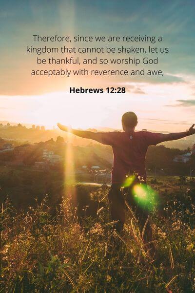 Hebrews 12_28 - Let us show gratitude