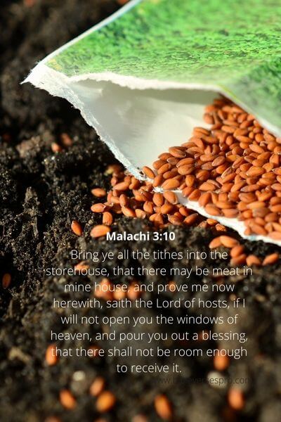 Malachi 3_10 - Tithe opens doors to abundant blessings