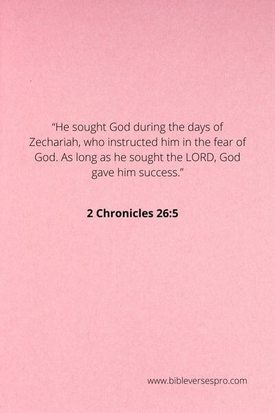 2 Chronicles 26_5 - Persevere in the process through perspiration and prayer