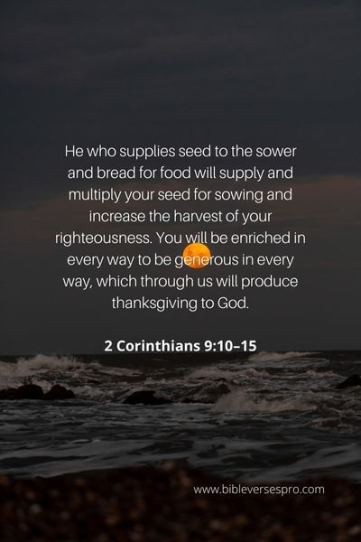 2 Corinthians 9_10–15 - He desires to enrich us