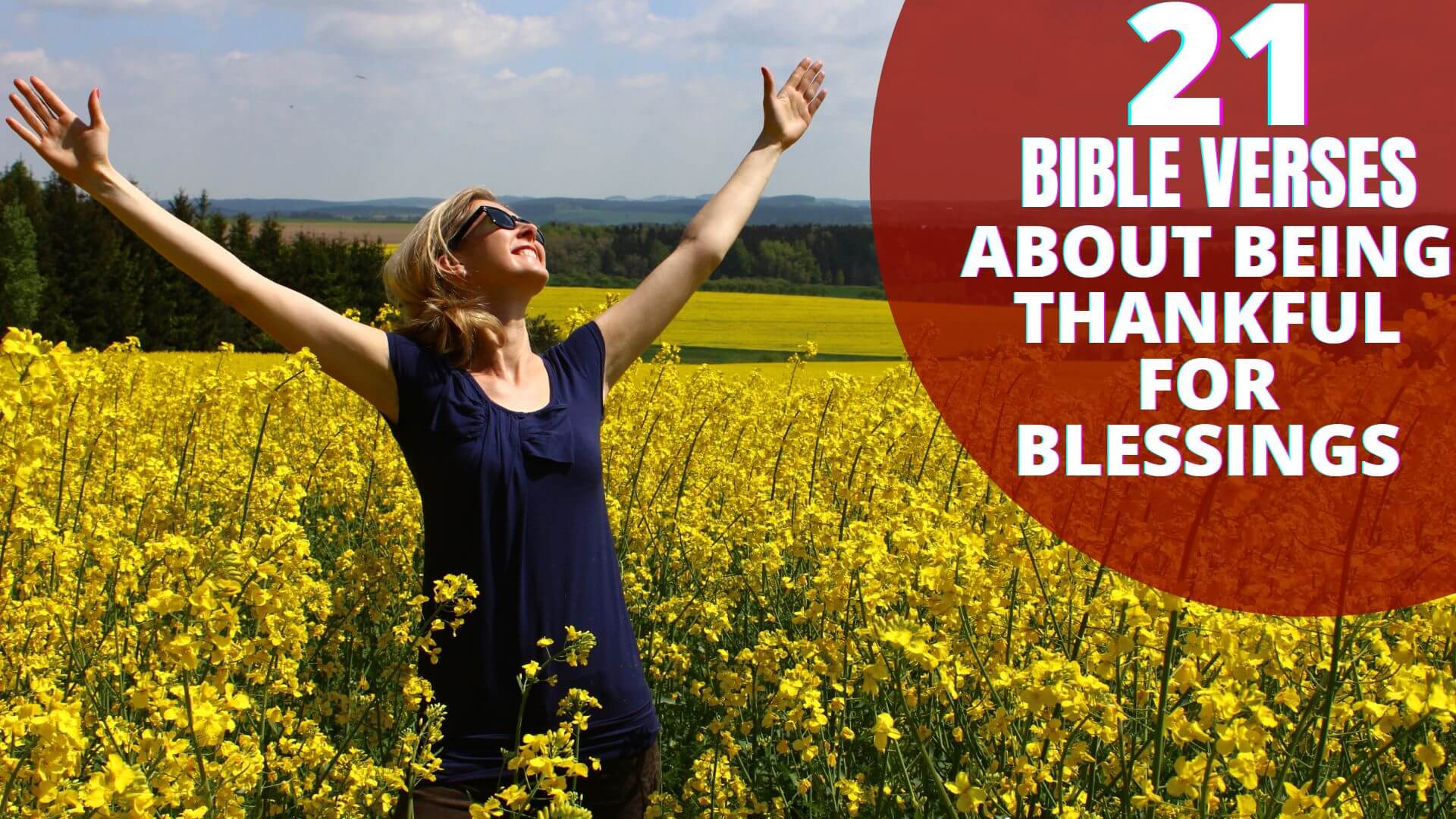 Bible Verses About Being Thankful For Blessings