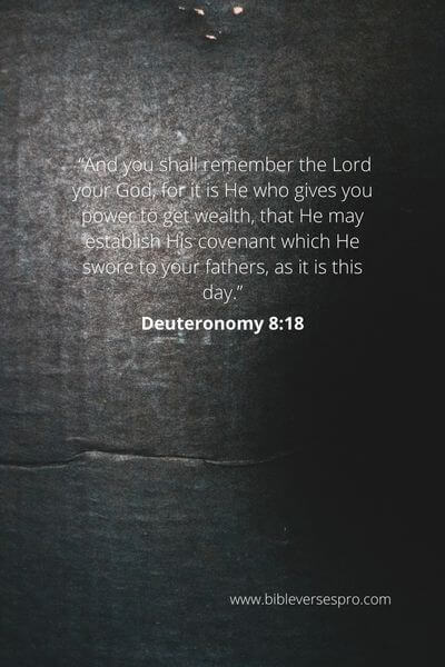 Deuteronomy 8_18 - We do not become wealthy by working extremely hard