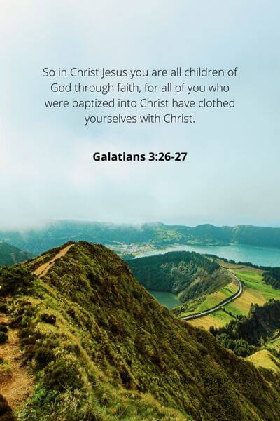 Galatians 3_26-27 - Putting on Christ is being fully covered by Him