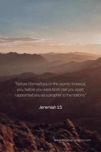 Jeremiah 1_5 - God values you so much that He chose to create us all in His image