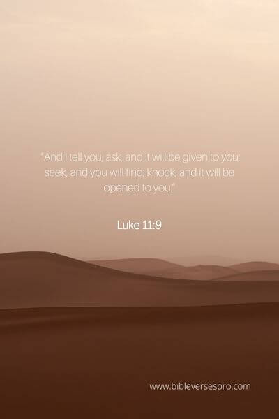 Luke 11_9 - Ask according to His will