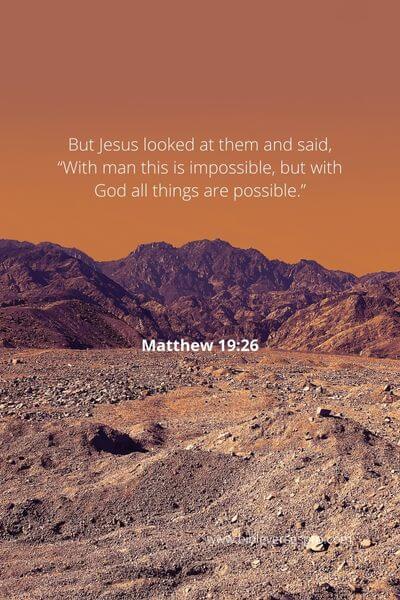 Matthew 19_26 - With God, all things are possible