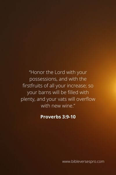 Proverbs 3_9-10 - Invest in the Lord