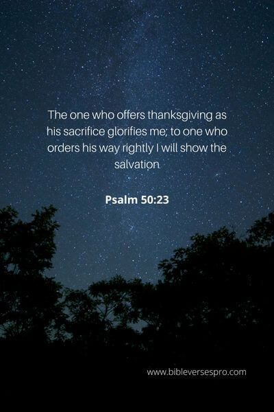 Psalm 50_23 - Thanksgiving is our avenue for salvation