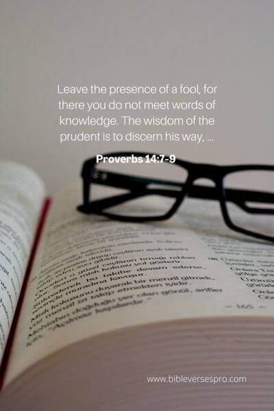 Proverbs 14_7-9 