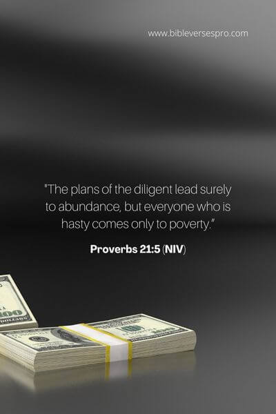 Proverbs 21_5 (NIV)