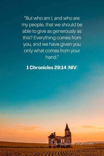 1 Chronicles 29_14 (NIV)