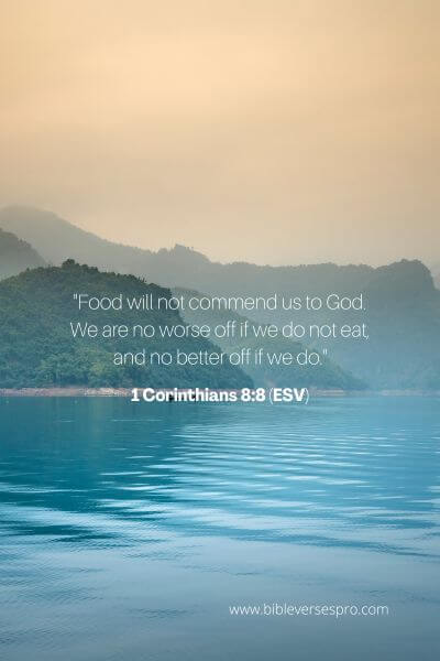 1 Corinthians 8_8 (ESV)