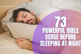 73 Powerful Bible Verse Before Sleeping At Night