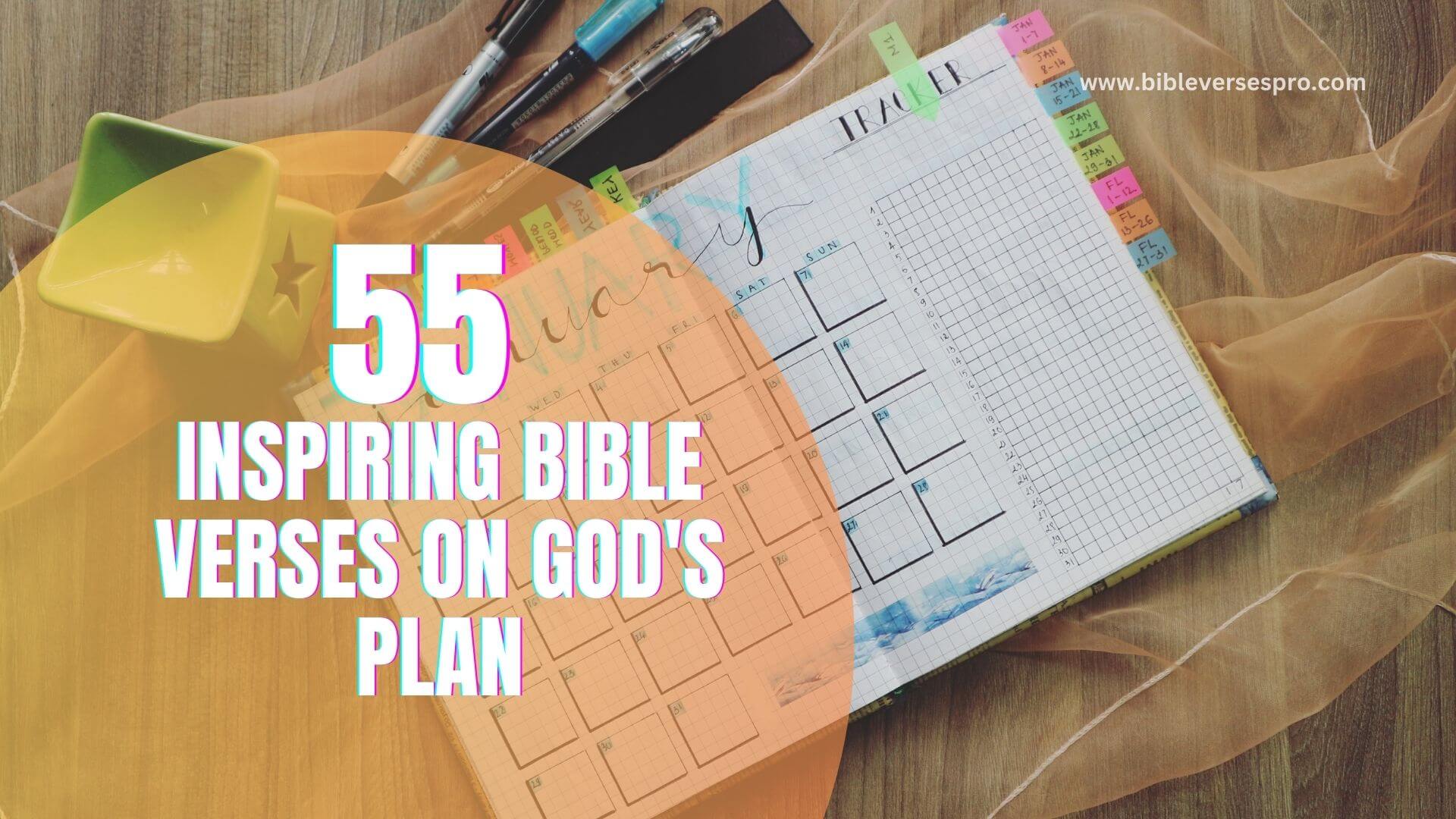 INSPIRING BIBLE VERSES ON GOD'S PLAN