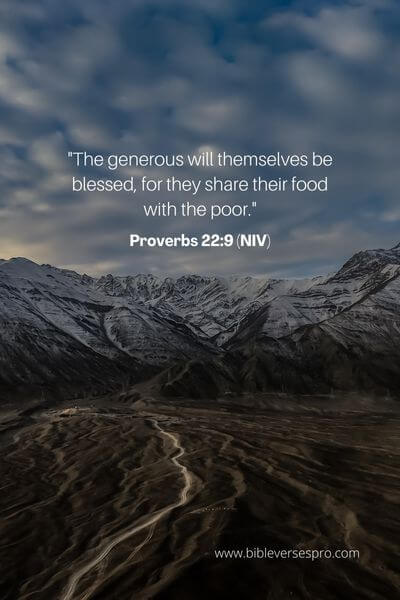 Proverbs 22_9 (NIV)