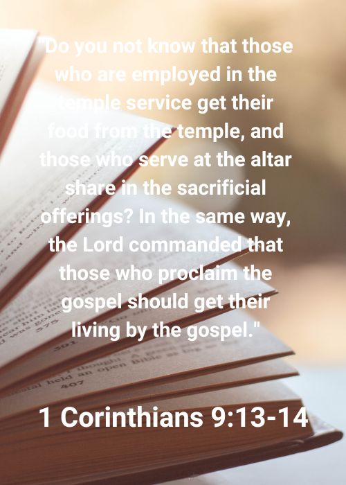 1 Corinthians 9_13-14
