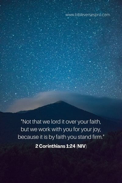 2 Corinthians 1_24 (NIV)