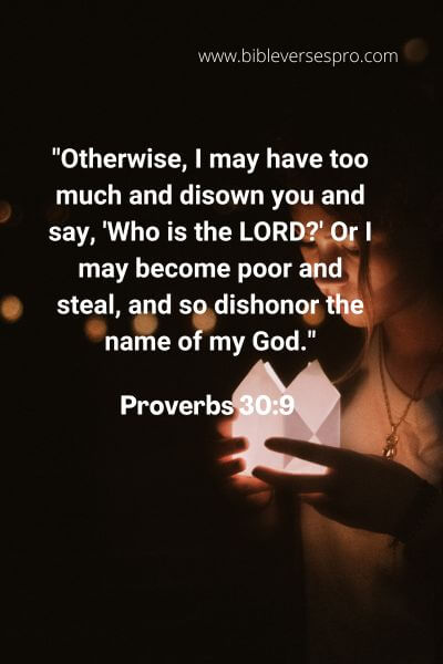 Proverbs 30:9