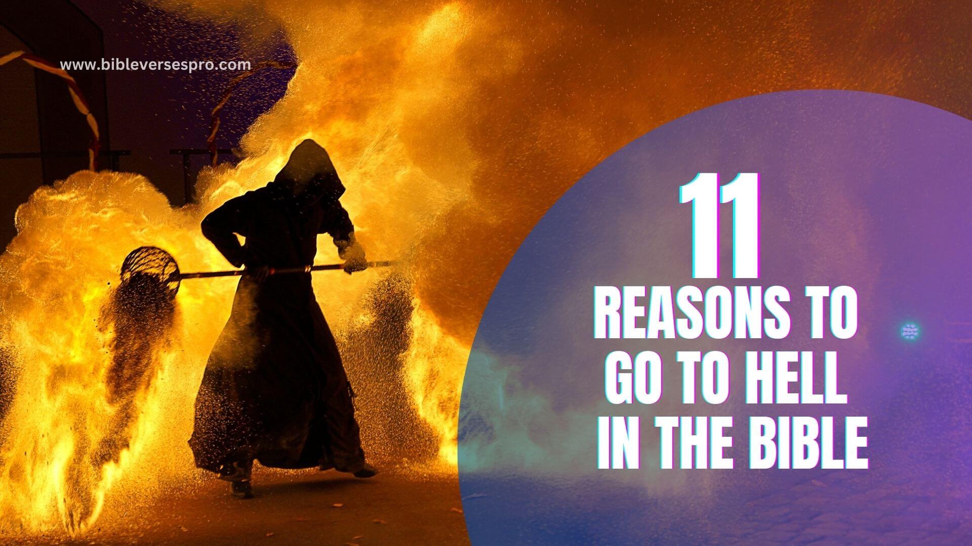reasons to go to hell in the bible