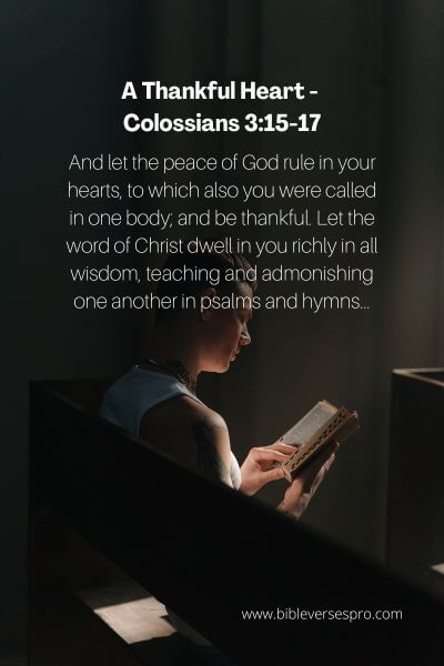 A Thankful Heart - Colossians 3_15-17
