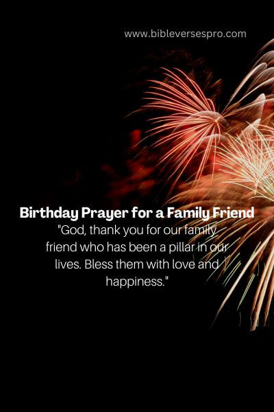 Birthday Prayer for a Family Friend