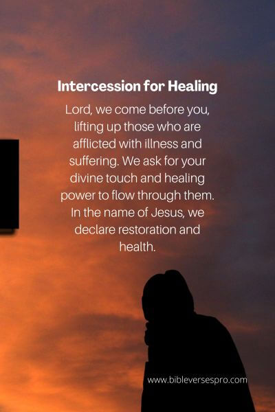 Intercession for Healing