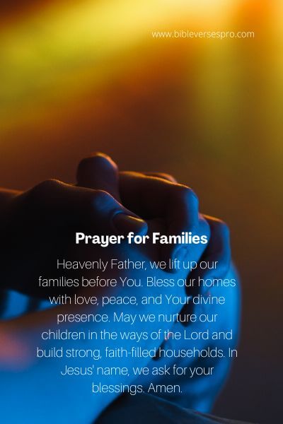 Prayer for Families