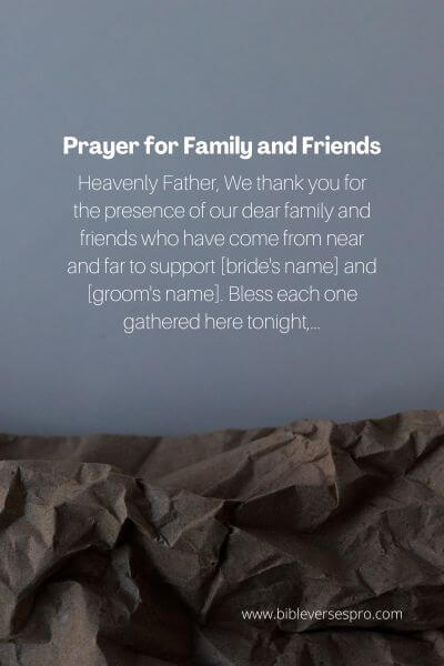 Prayer for Family and Friends