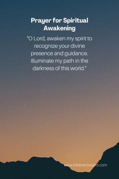 Prayer for Spiritual Awakening