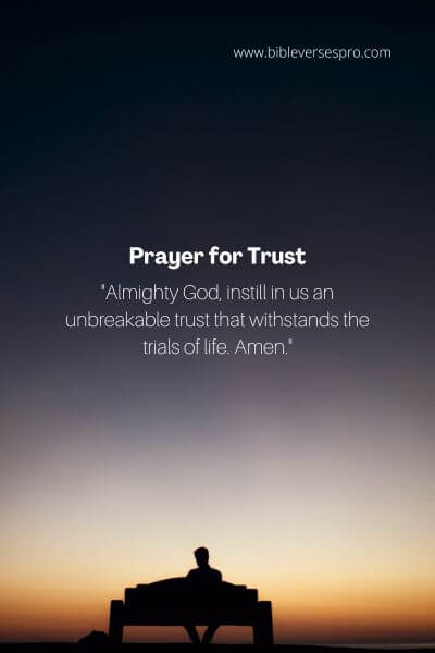 Prayer for Trust