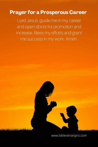 Prayer for a Prosperous Career