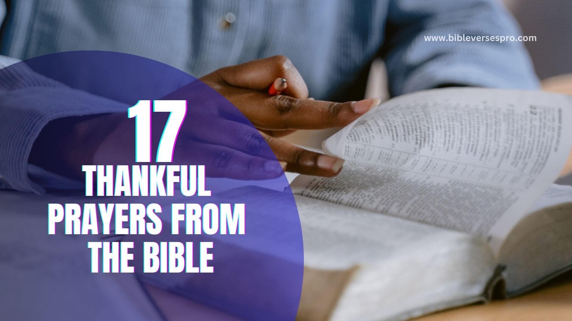 Thankful Prayers From The Bible