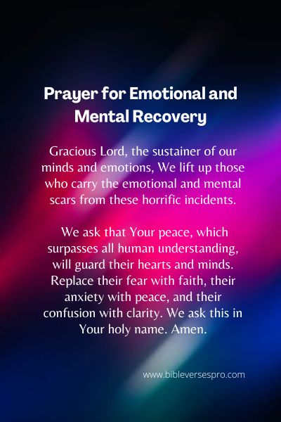 Prayer for Emotional and Mental Recovery